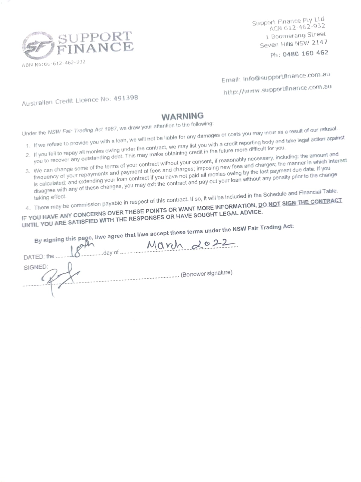 Notary and Translation Sample